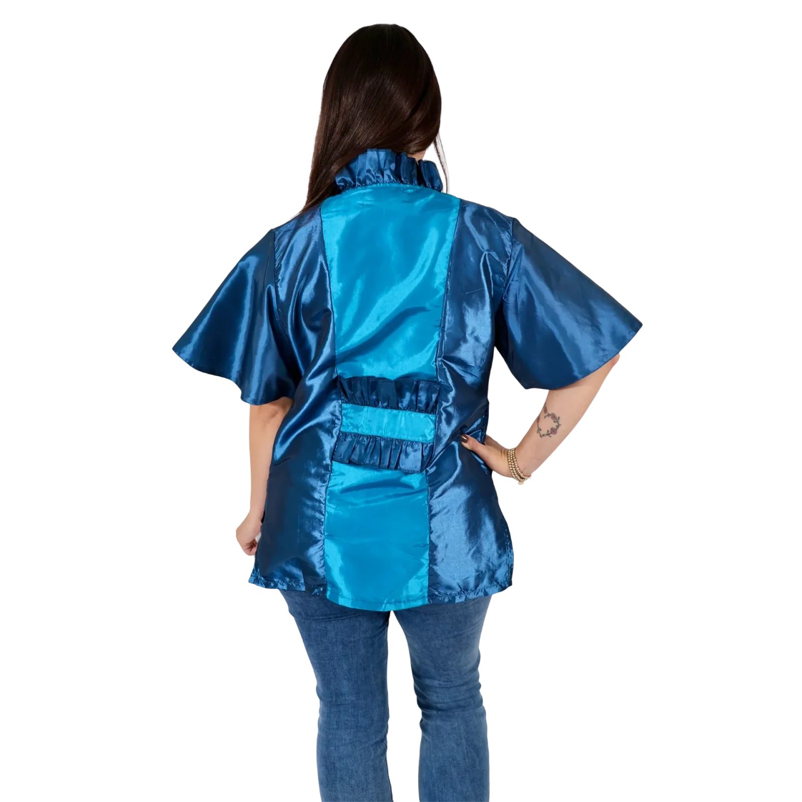 Butterfly With Sleeves Smocks Blue Lagoon by LaFursion - Image 2