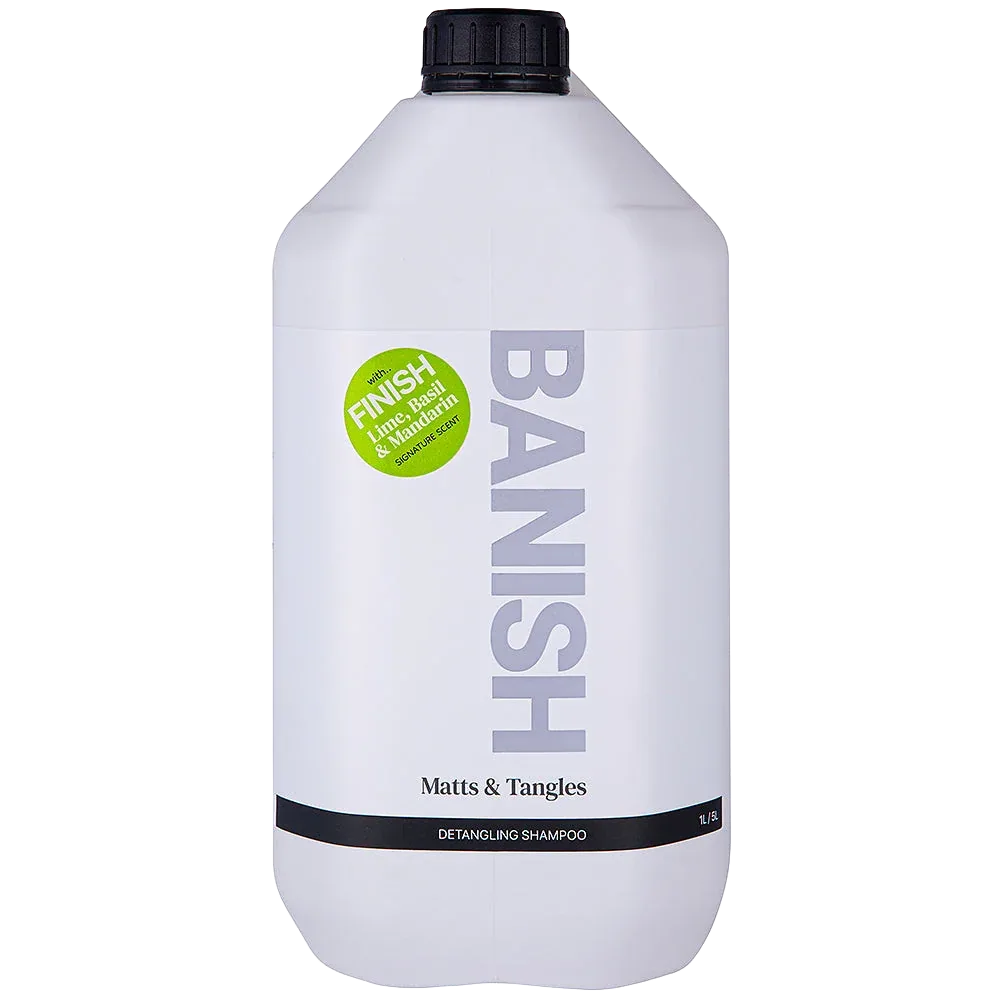 Detangling Shampoo 1.3 Gallon by Banish - Lime, Basil, and Mandarin