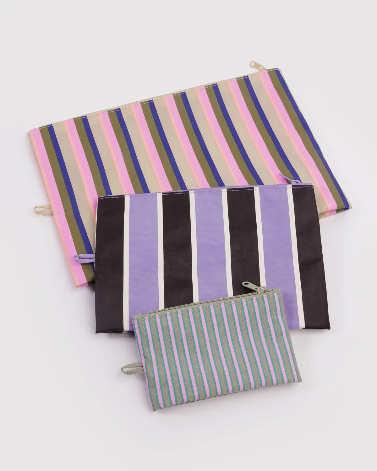 Go Pouch Set in Candy Shop Stripes - Image 2