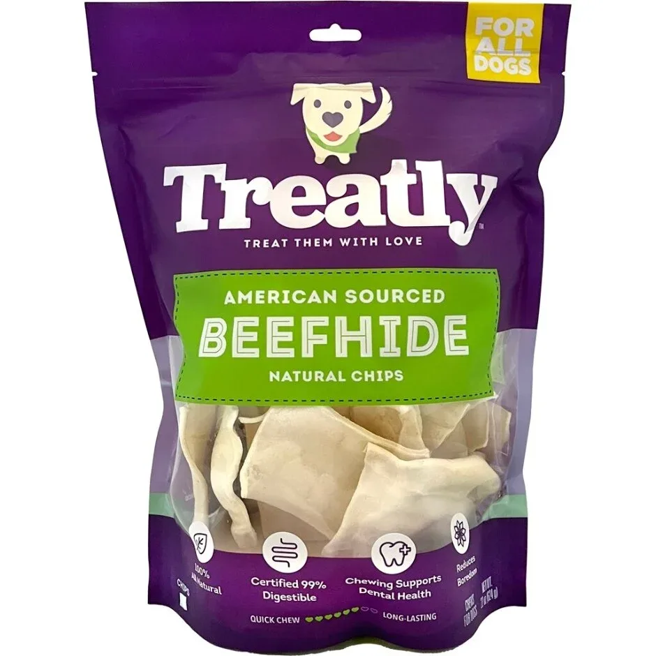 Treatly American Beefhide Chips Natural 22oz.