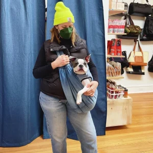 Adjustable Denim Dog Sling Carrier (Made in the USA) (FINAL SALE)