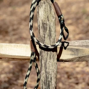 Carabiner Leash in Sandstone & Black (Made in the USA)