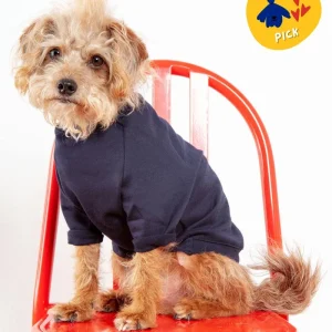 Cut-Sleeve Crewneck Pullover in New Navy (Made in NYC!) (FINAL SALE)