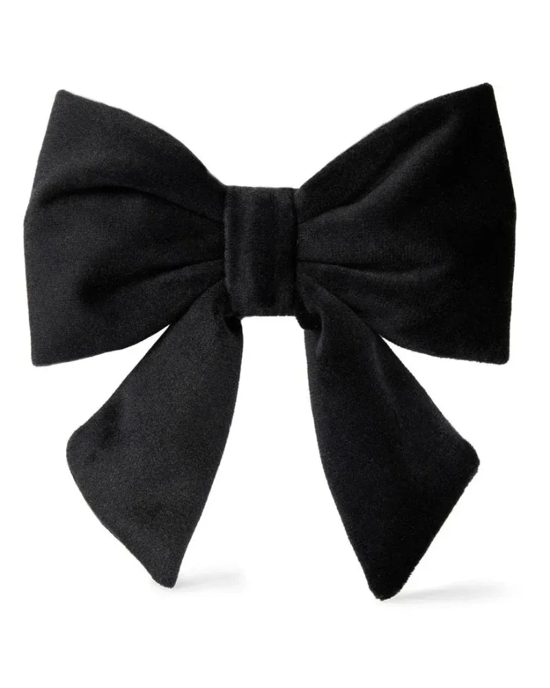 Black Velvet Dog Lady Bow (Made in the USA) (FINAL SALE) - Image 2
