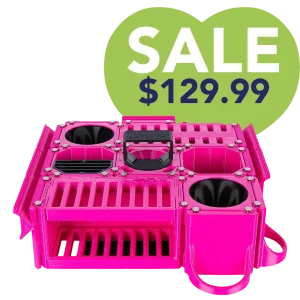 Custom Cube Tool Caddy Magenta by Vanity Fur