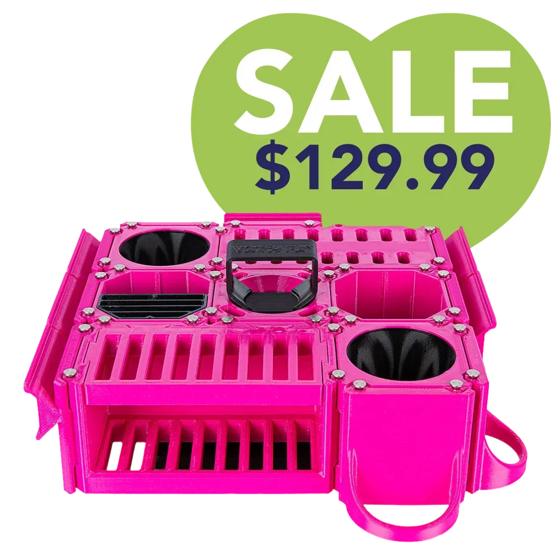Custom Cube Tool Caddy Magenta by Vanity Fur