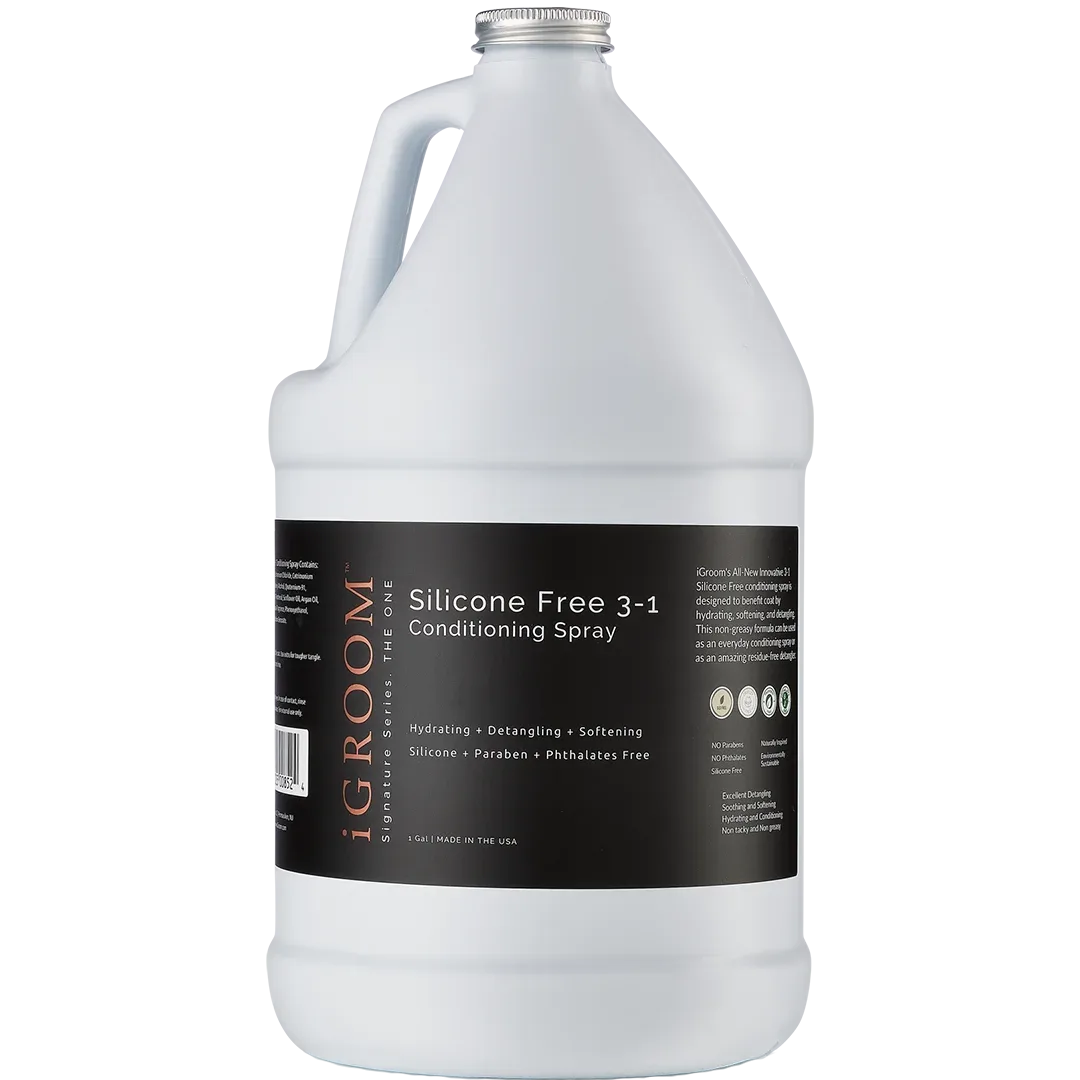 Silicone Free 3-1 Conditioning/Detangling Spray Gallon by iGroom