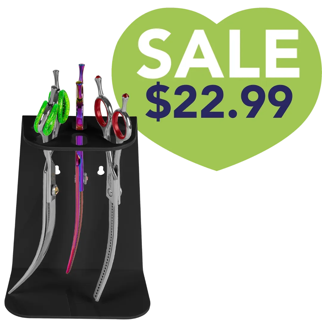 6 Scissor Tabletop and Wall Mount Holder Black by PetStore.Direct