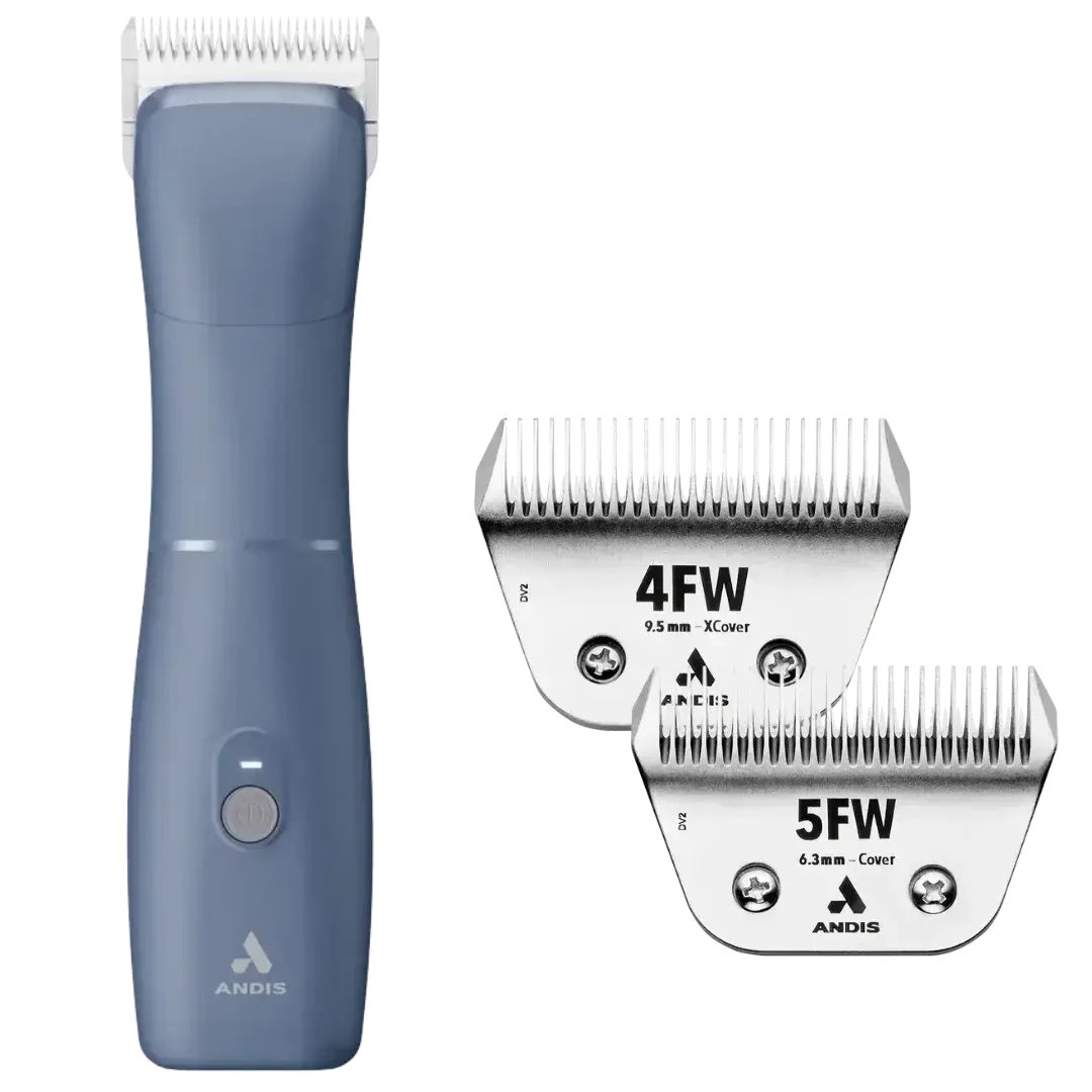 Emerge Blue Clipper with Free 4FW and 5FW Blades by Andis