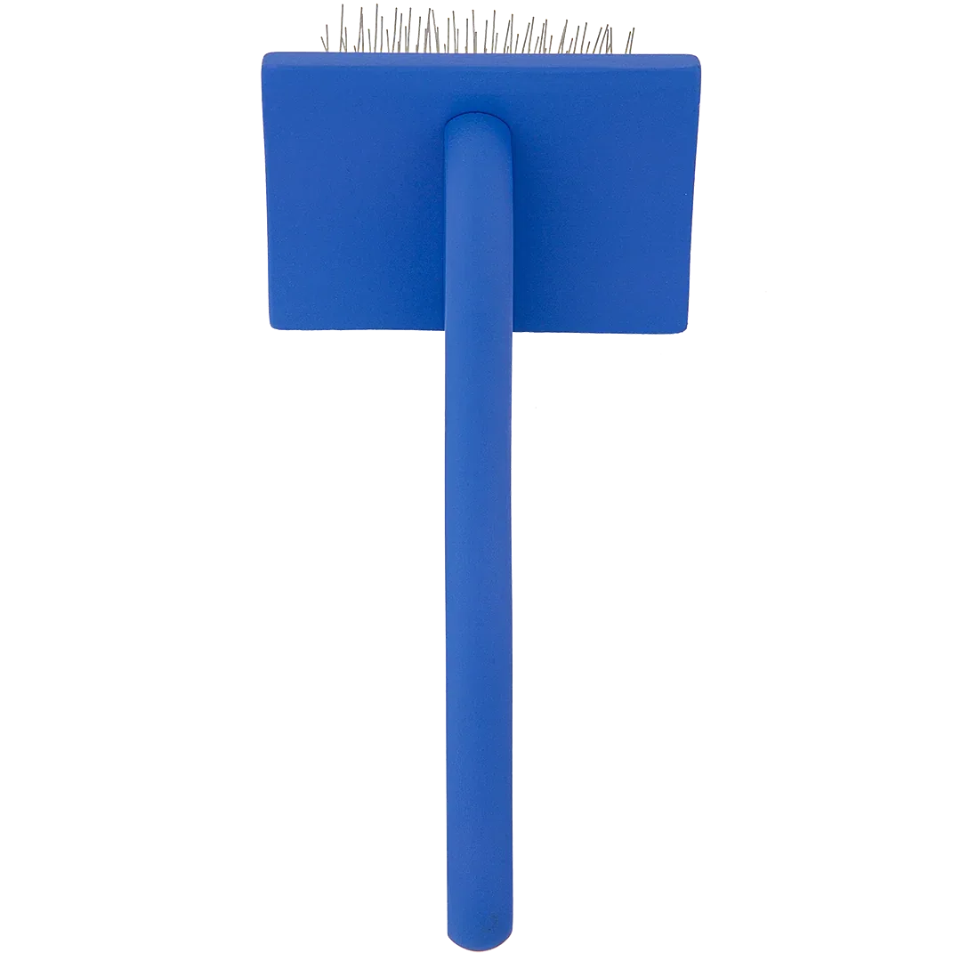 Medium Curved Blue Dematting Brush by PetStore.Direct - Image 2