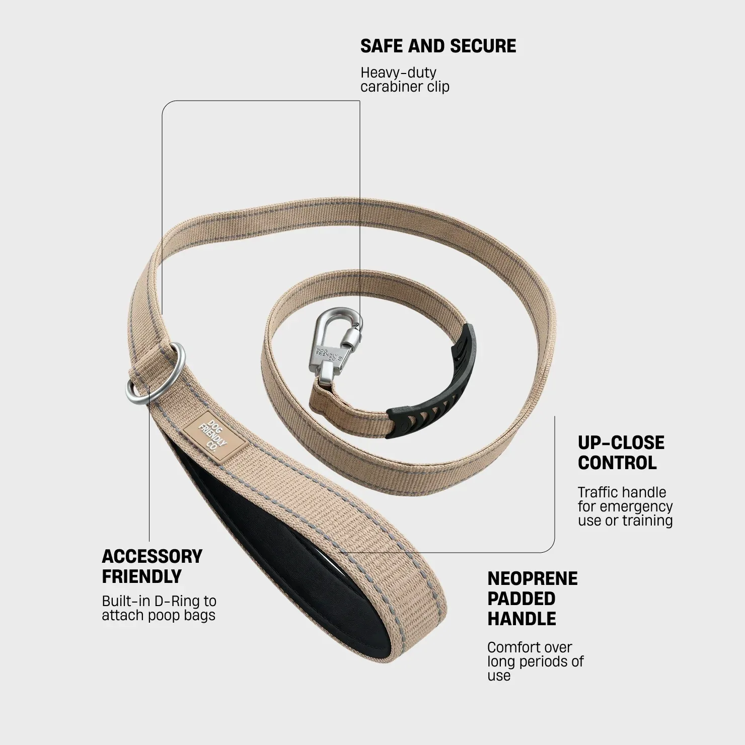 Classic Dog Leash - Brown - Image 2