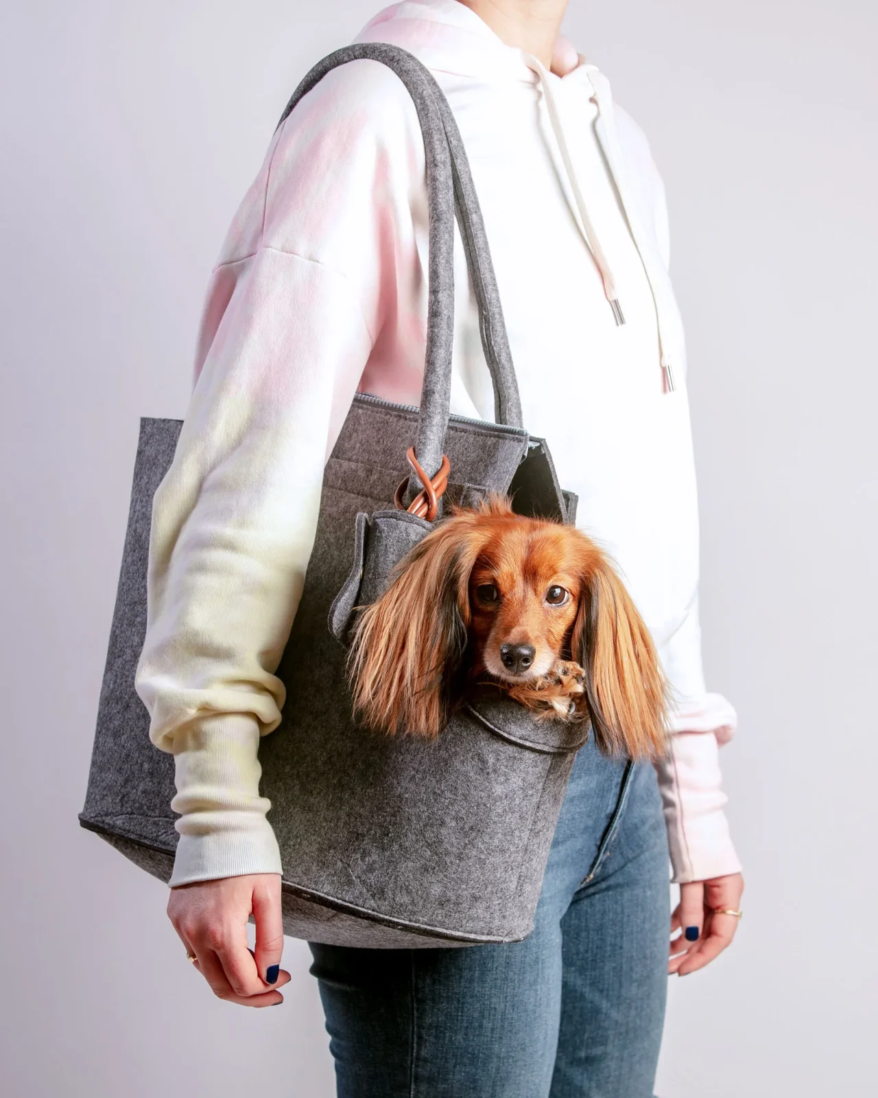 Lightweight Dog Carrier in Soft Ash Grey