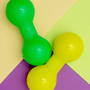 Bar-Bell Rubber Dog Toy(Guaranteed Tough)(Made in the USA)