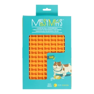 Messy Mutts Dog Silicone Mini Dog Treat & Topper Making Mold Blue & Orange 2 ct