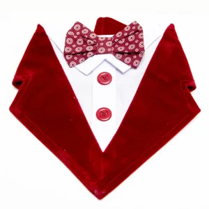 Cadillac Formal Dog Bandana w/ Bow Tie