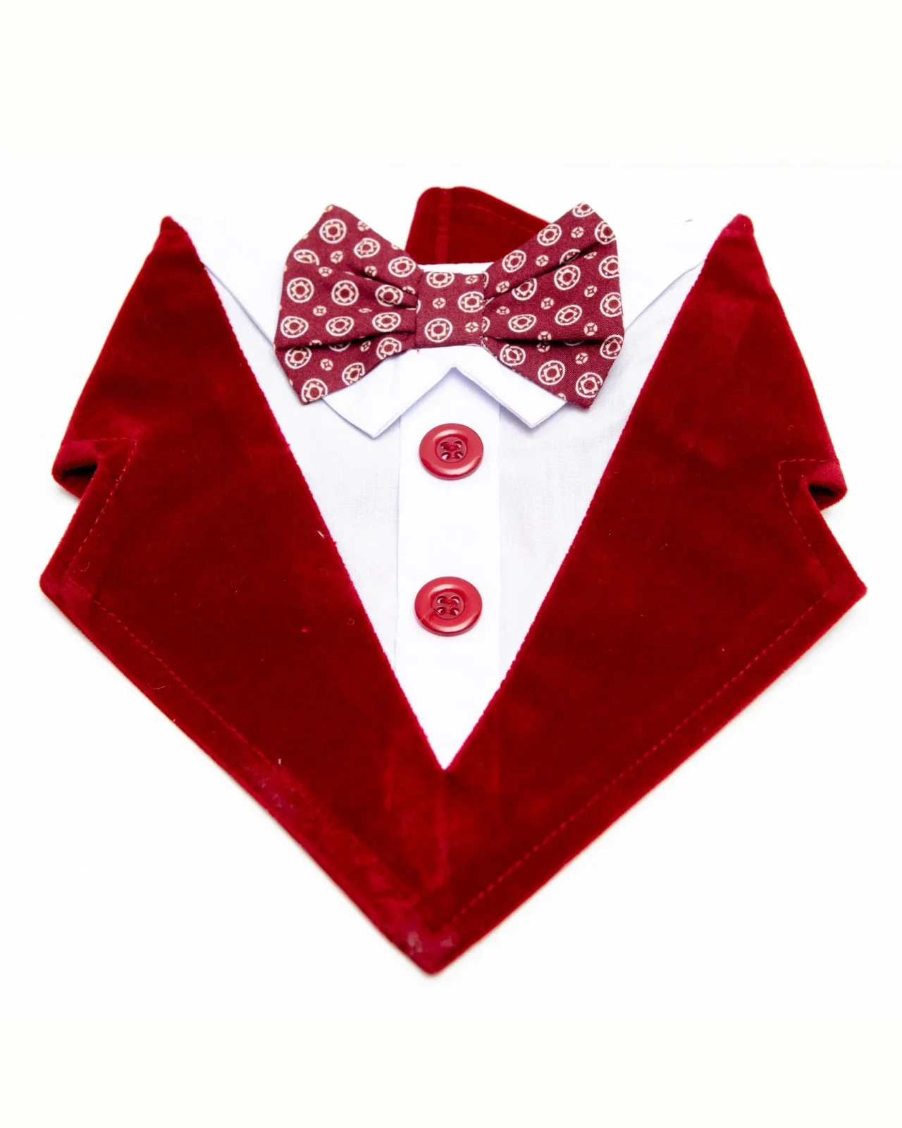 Cadillac Formal Dog Bandana w/ Bow Tie