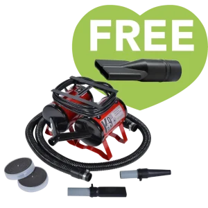 K9 III Dog Dryer Two-Speed with Free Water Peeler Attachment by Electric Cleaner