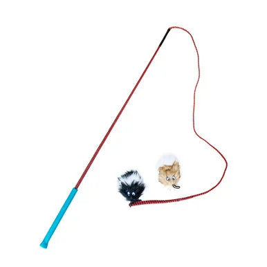 Tail Teaser Dog Wand Lure Toy