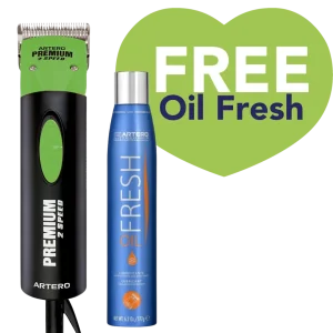 Premium Green Professional Grooming Two Speed Clipper by Artero