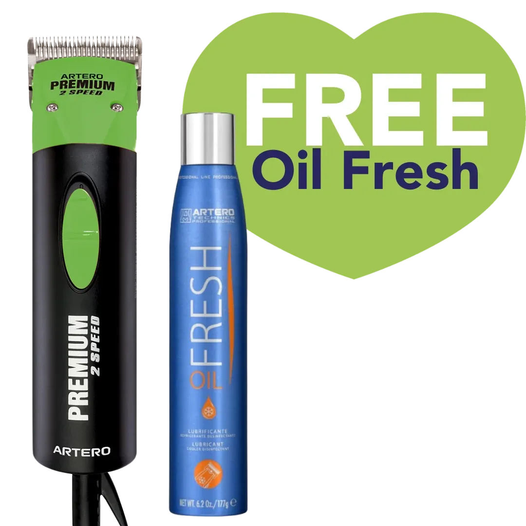 Premium Green Professional Grooming Two Speed Clipper by Artero