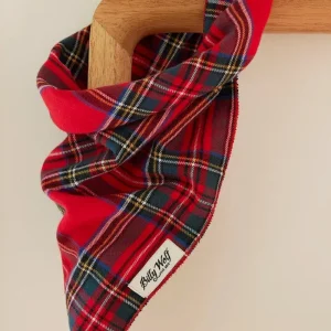 Nicolas Plaid Flannel Dog Bandana (Made in the USA)