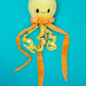 18" Solaris the Jellyfish with Squeaker Ball & Crinkle Dog Toy