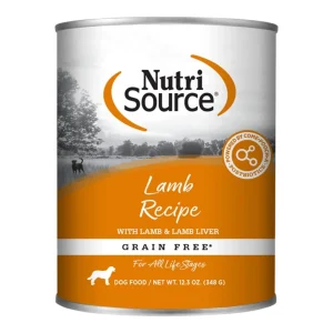 Nutrisource Dog Grain Free Lamb 12.3oz. (Case of 12)