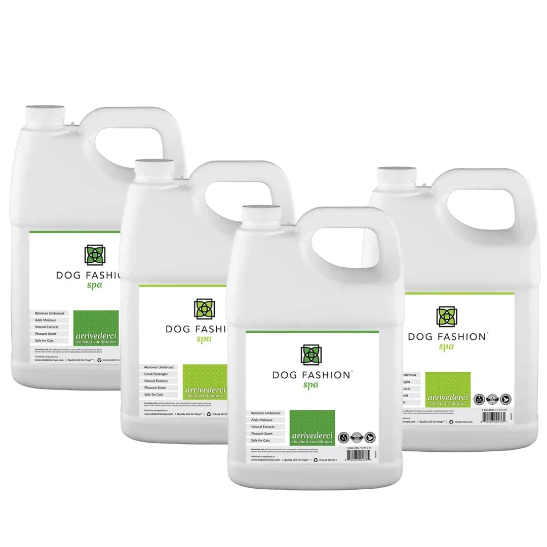 Arrivederci De-Shedding Gallon Shampoo and Conditioner Bundle Buy 3 Get 1 Free by Dog Fashion Spa - Image 2