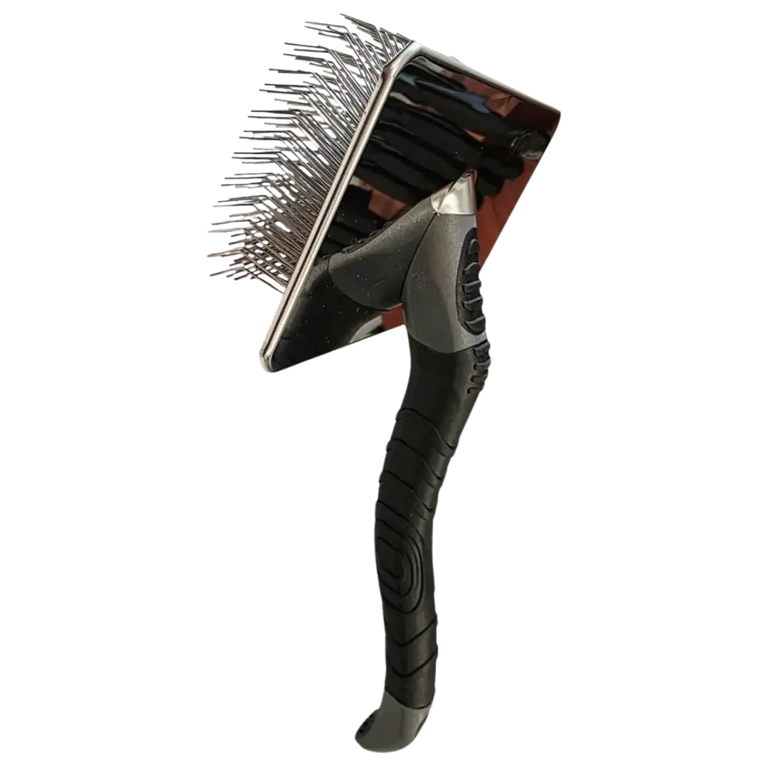Large Metal Slicker Brush Black by Zolitta - Image 2