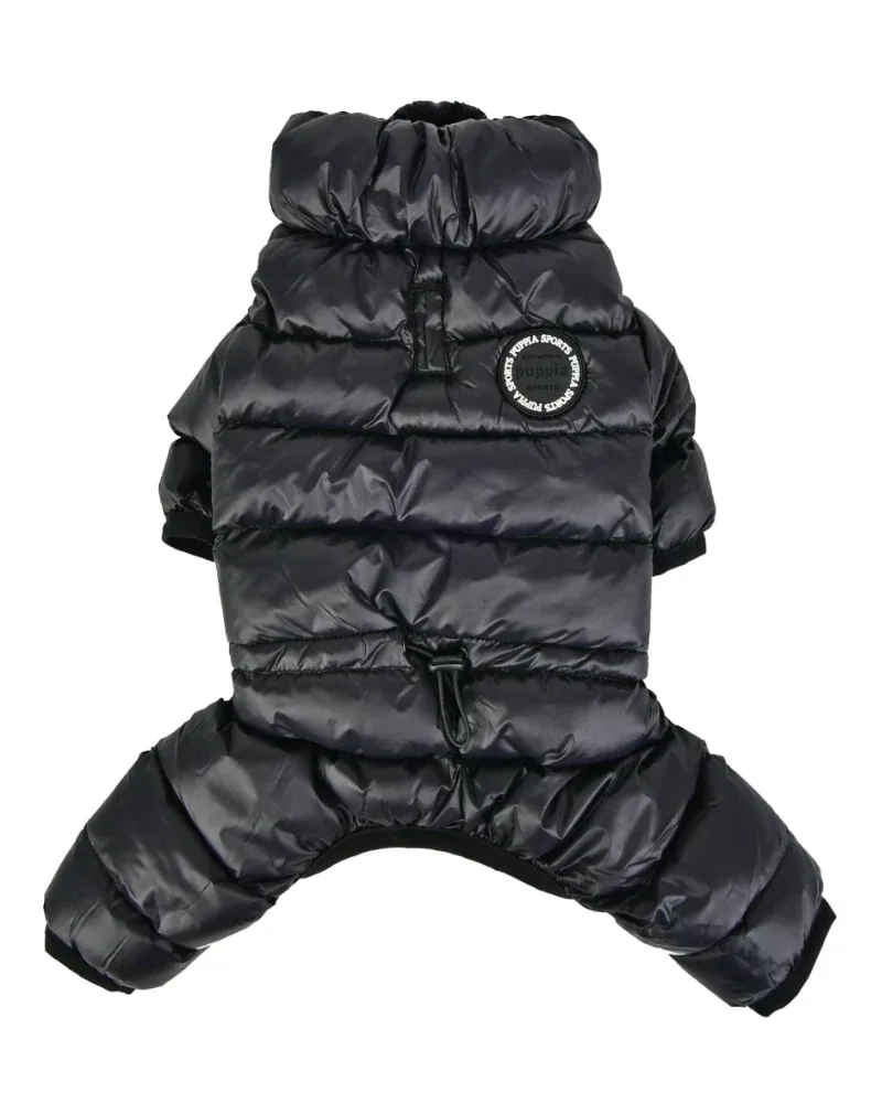 Ultra Light Winter Puffer Jumpsuit in Black (FINAL SALE)