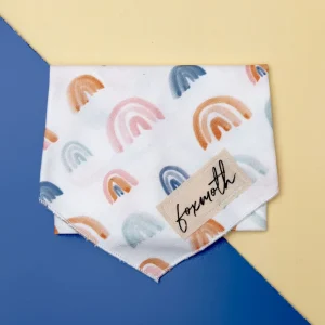 Natural Rainbow Dog Bandana (FINAL SALE)