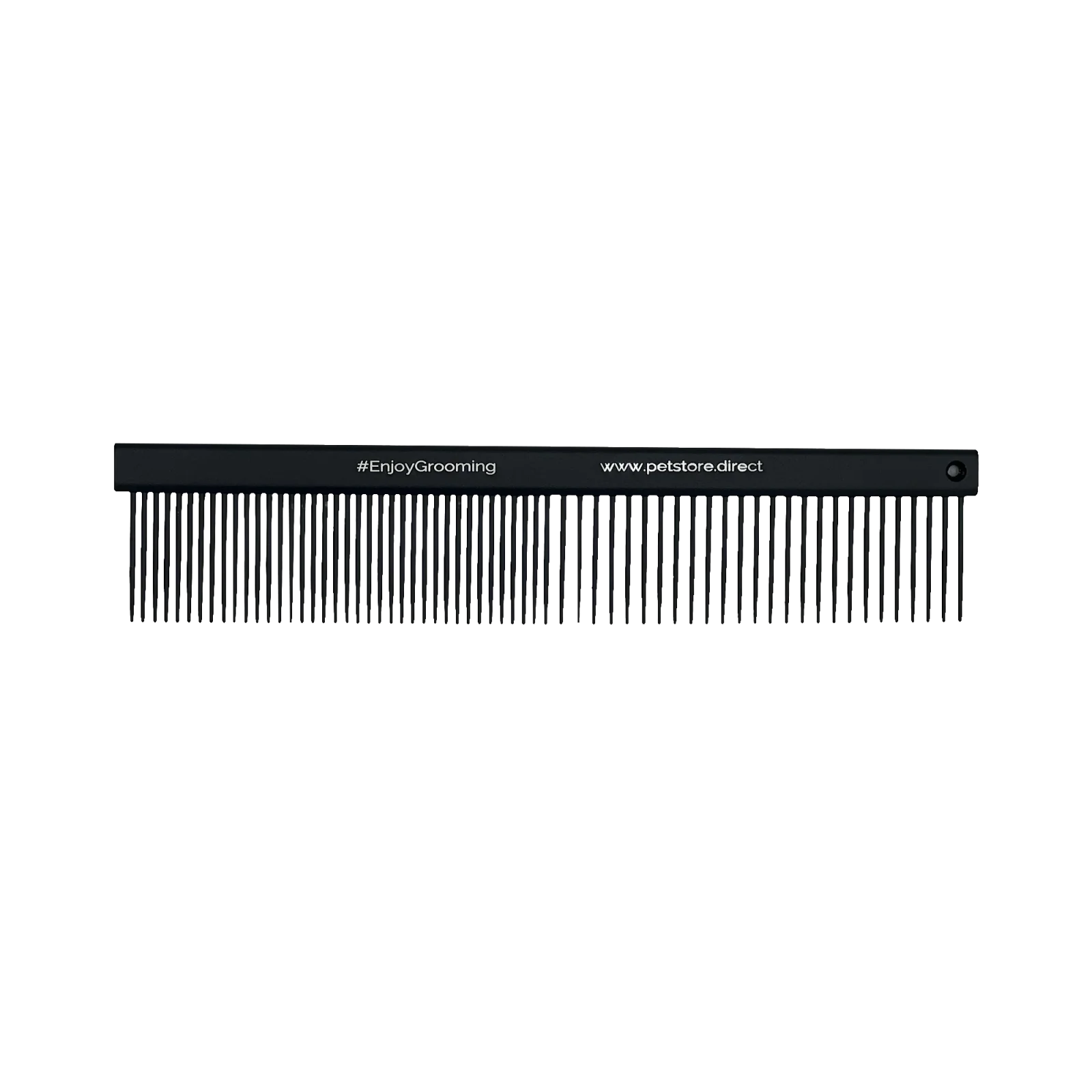7.5" Black Premium 50/50 Comb by PetStore.Direct