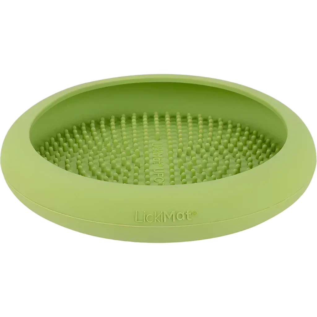 UFO Slow Feeder Dog Bowl Green by LickiMat - Image 2