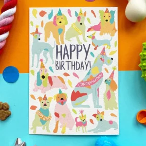 Edible Birthday Card for Dogs (Bacon Flavor)