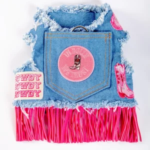 Denim Cowgirl Dog Harness (Made in the USA) (FINAL SALE)