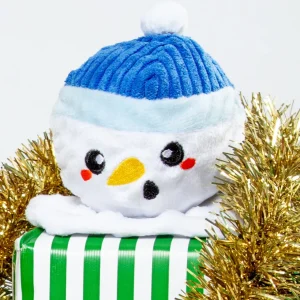 2-in-1 Snowball Squeaky Dog Ball Toy