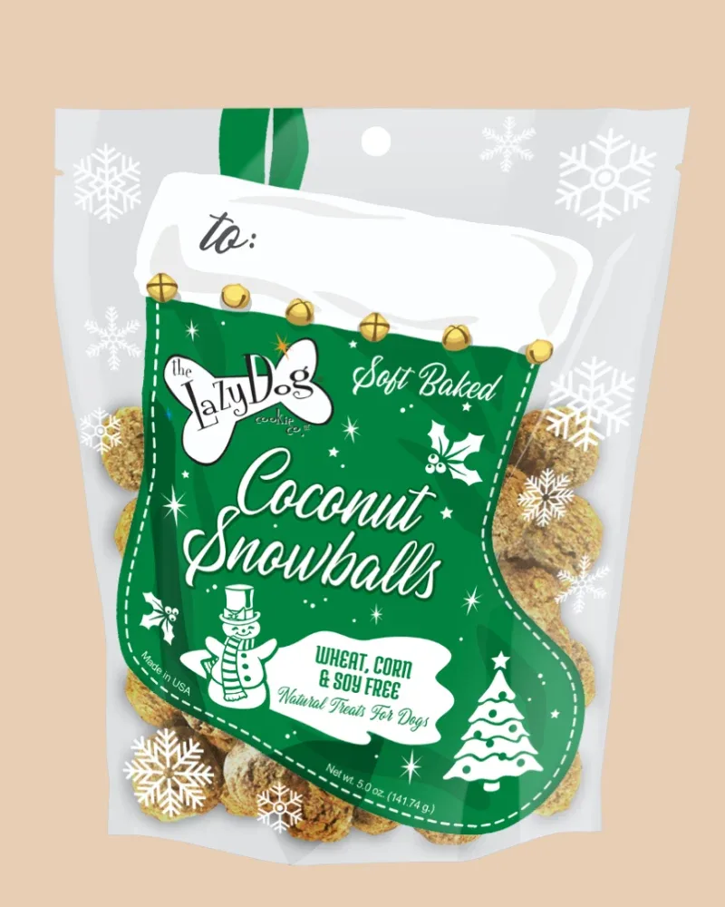 Coconut Snowballs Soft Baked Dog Treats (Made in the USA) <>