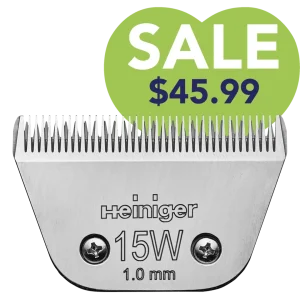 #15W Clipper Blade 1.0 mm by Heiniger