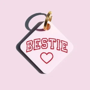 Bestie Acrylic Pet Tag