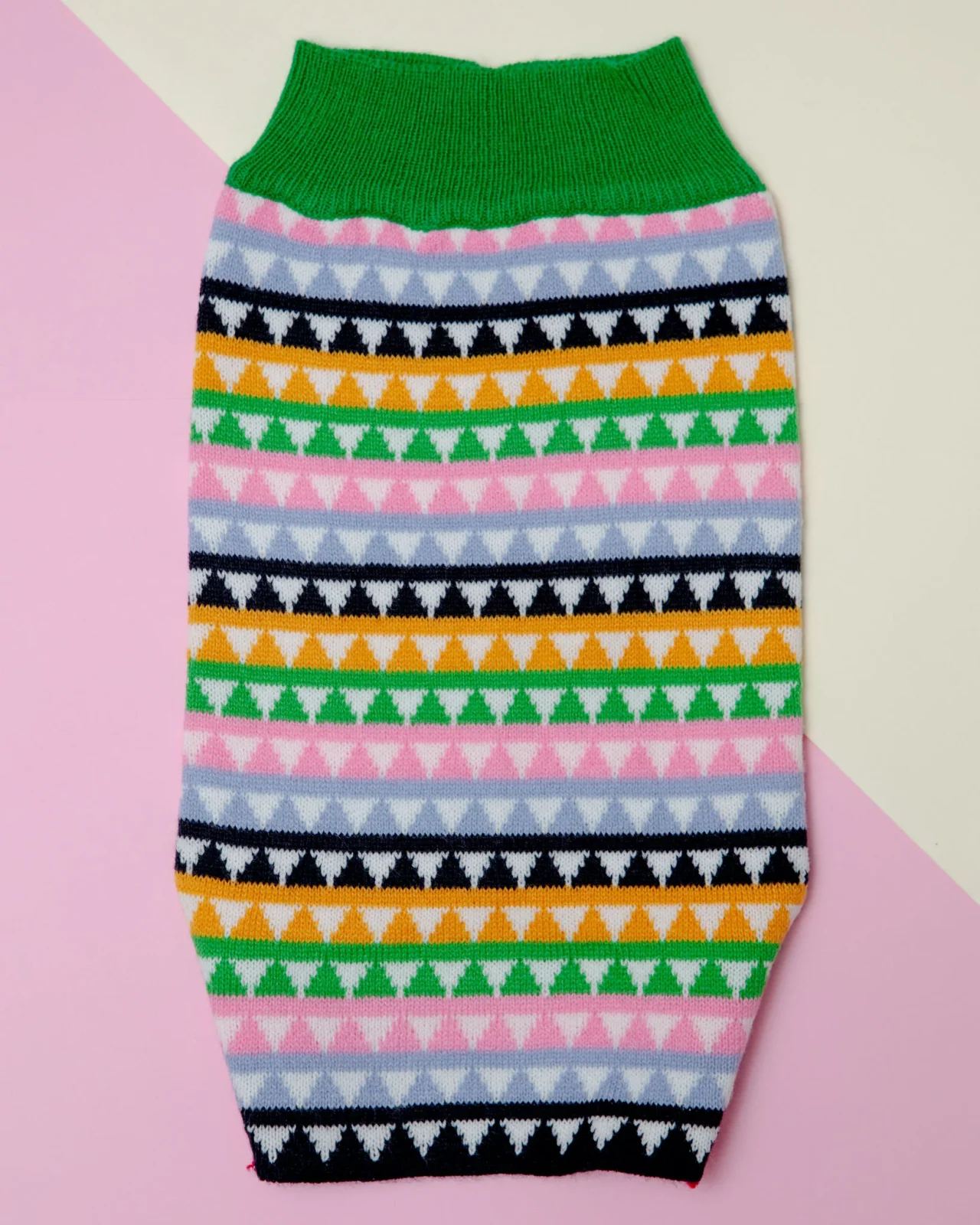 Mosaic Knit Dog Sweater <>