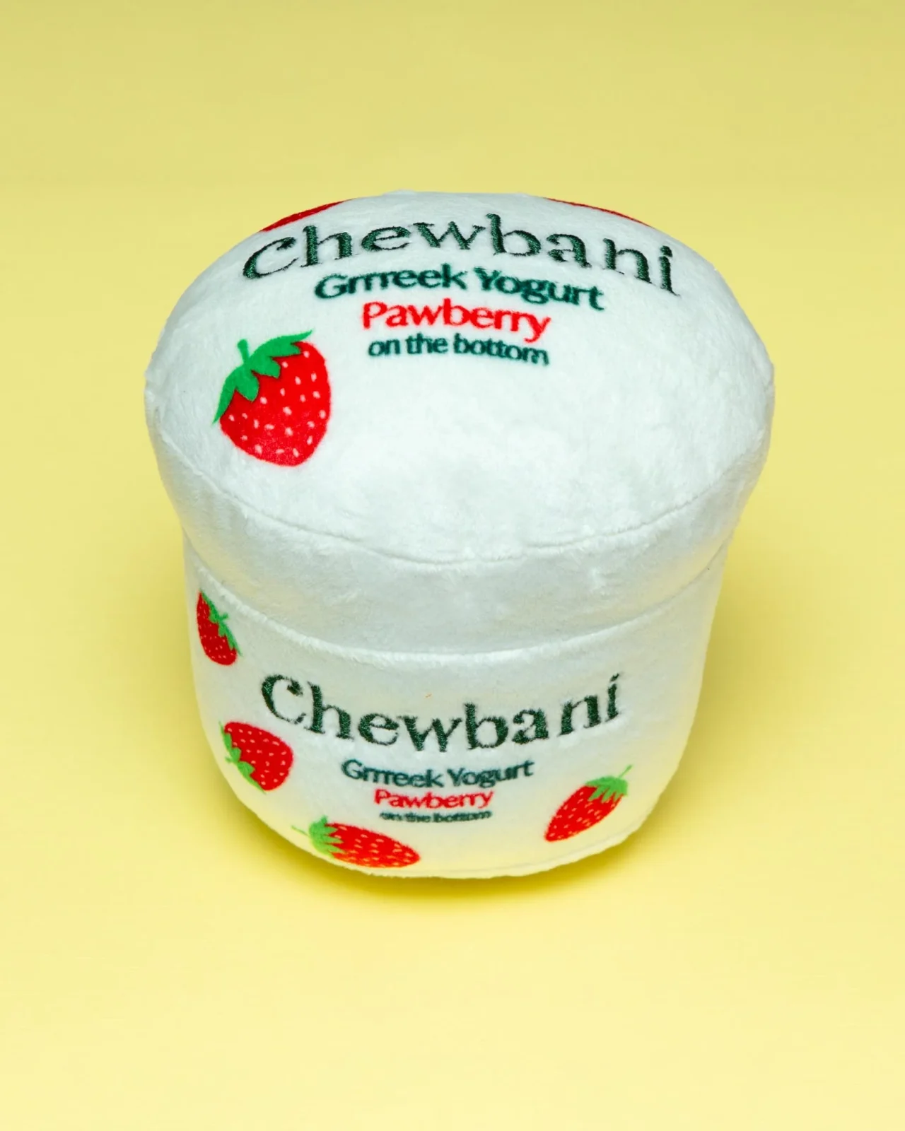 Chewbani Greek Yoghurt Plush Squeaky Dog Toy