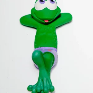 Beach Frog Squeaky Rubber Dog Toy