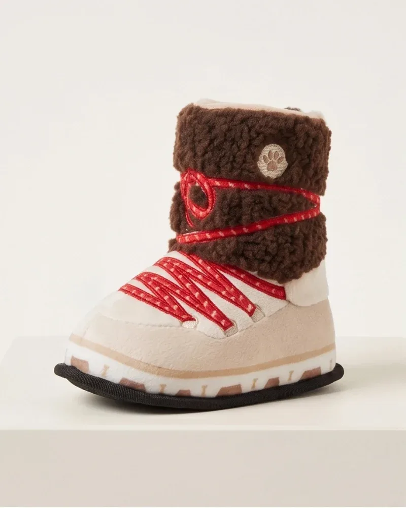 Apres Ski Boot Squeaky Plush Dog Toy