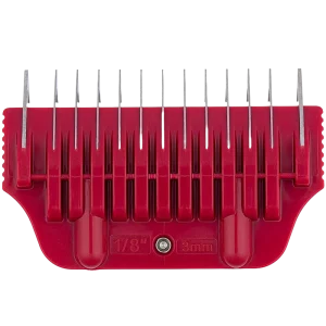 #5 1/8" Maroon Wide Attachment Comb 3mm by Zolitta
