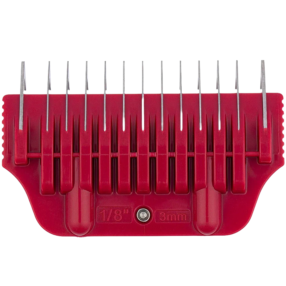 #5 1/8" Maroon Wide Attachment Comb 3mm by Zolitta