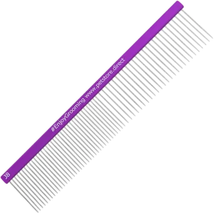 7.5" 50/50 Purple Grayhound Comb by PetStore.Direct
