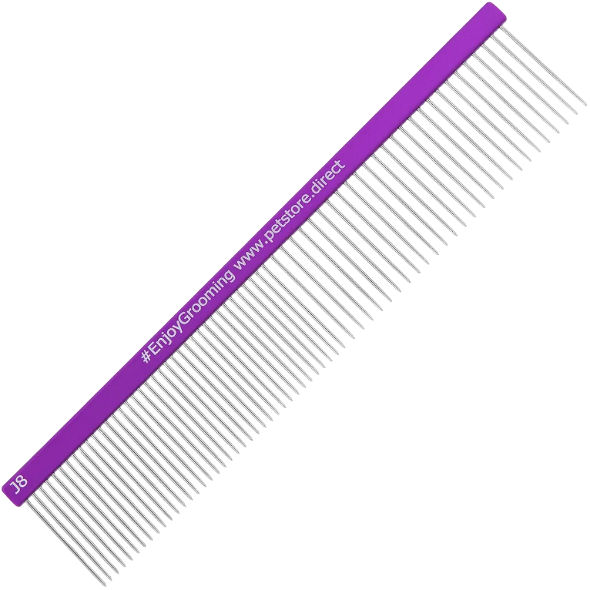 7.5" 50/50 Purple Grayhound Comb by PetStore.Direct