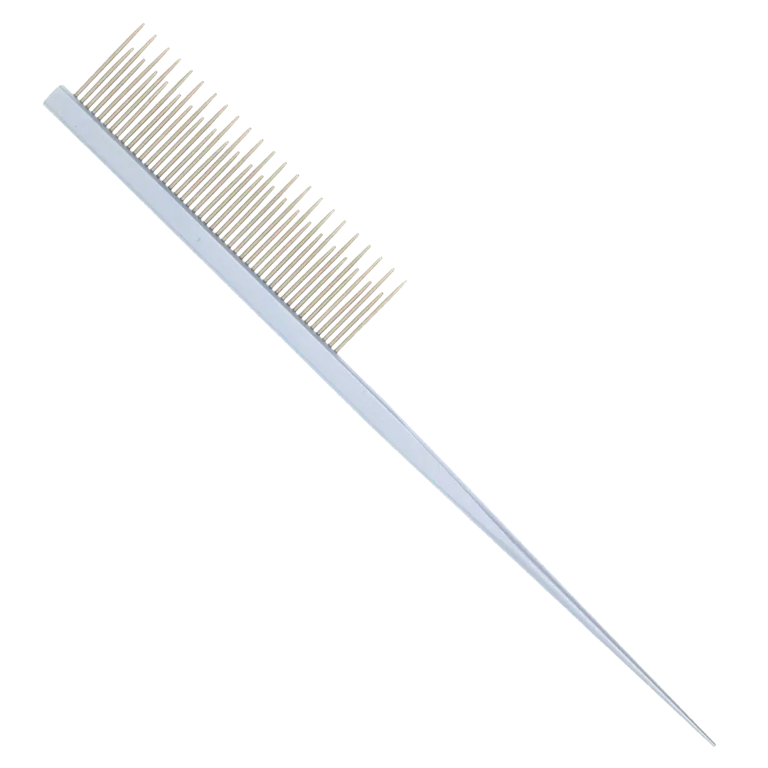 7" Blue Rat Tail Dematting Comb by PetStore.Direct