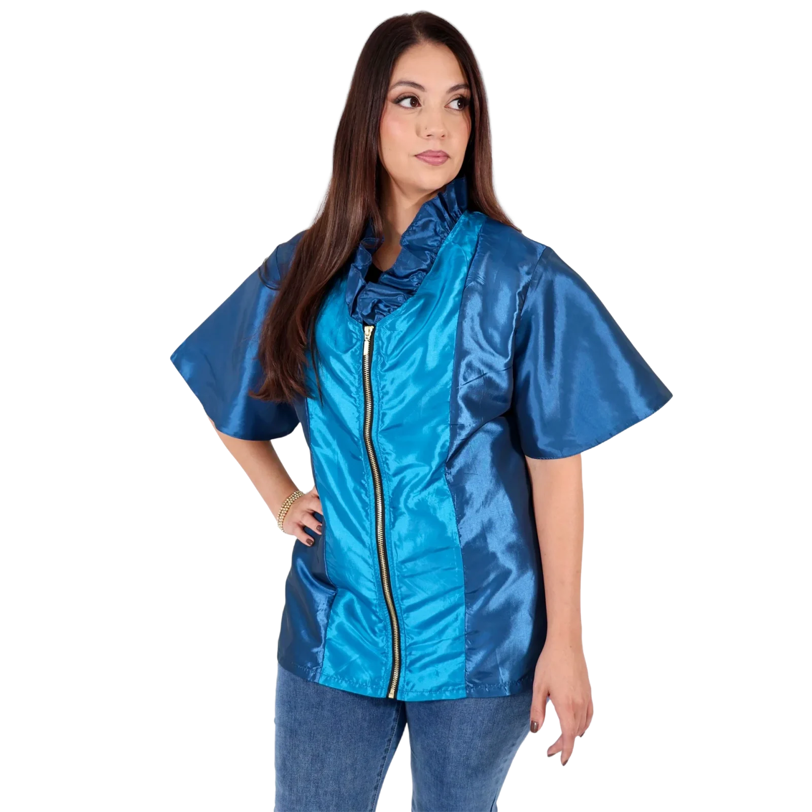 Butterfly With Sleeves Smocks Blue Lagoon by LaFursion