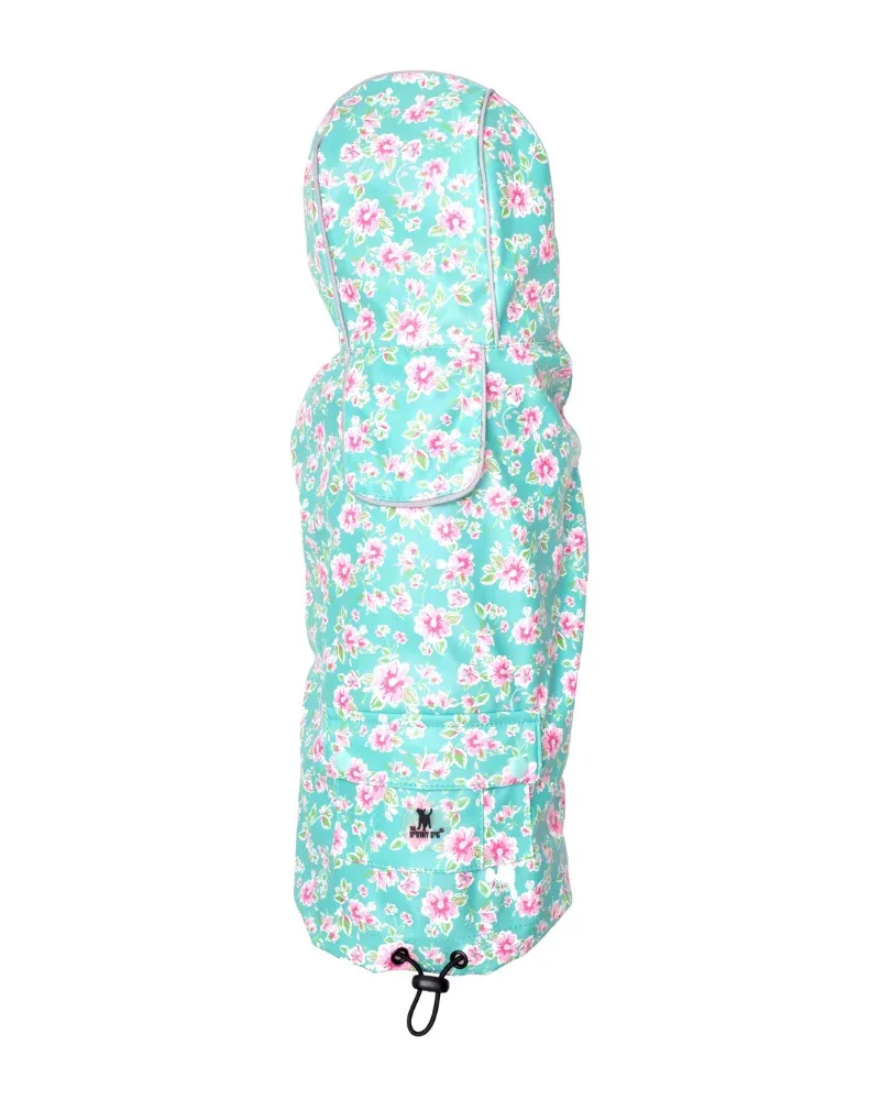 London Dog Raincoat in Teal (FINAL SALE)